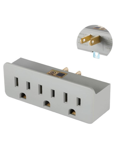 Adaptador a Tierra TENINYU 3 Patas a 2 Patas Triple Salida