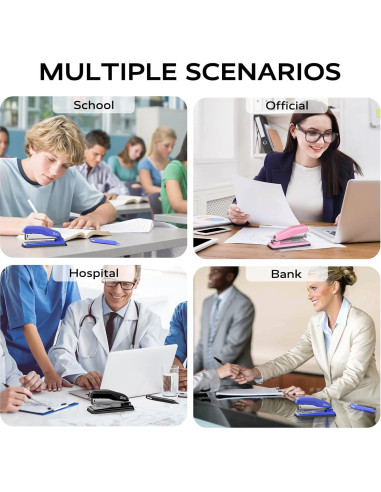 Grapadora de Escritorio Marsrock Giratoria 50 Hojas Negra