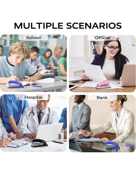 Grapadora de Escritorio Marsrock Giratoria 50 Hojas Negra