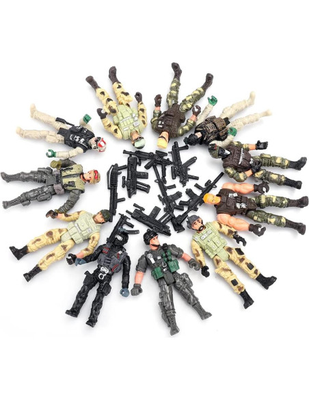 Paquete de 12 Soldados de Juguete Liberty Imports 10,16 cm Paquete de 12 Soldados de Juguete Liberty Imports 10,16 cm
