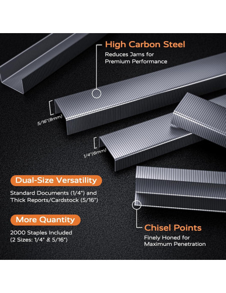 Grapadora de Escritorio Marsrock Giratoria 50 Hojas Negra