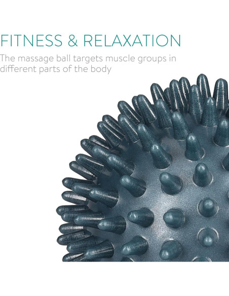 Set de 2 Pelotas de Masaje Espinosas Navaris -  8 cm