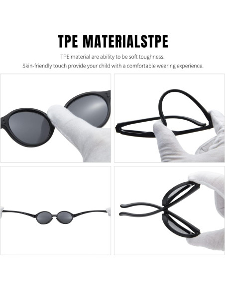 Gafas de sol polarizadas HYCREDI para bebés UV400 - 0 a 2 años
