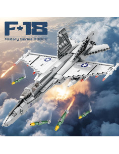 Conjunto de Construcción Jet de Combate F-18 Hornet 33022 - 1387 Piezas 2