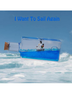 Barco Pirata Inhundible Honsheng GM-01 en Botella Acrílica 2