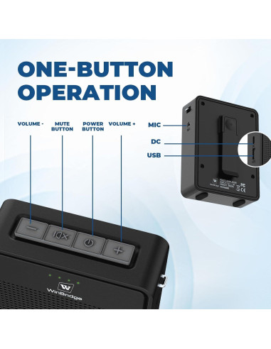 Amplificador de Voz Inalámbrico ResponseBridge B006 con Micrófono Lavalier