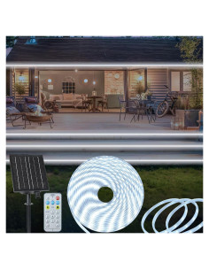 Luces LED de Tira Solar ZAIYW 10m IP68 Control Remoto