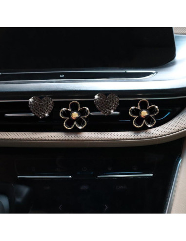 4 Clips de Ventilación de Aire EGBANG con Almohadillas Fragantes