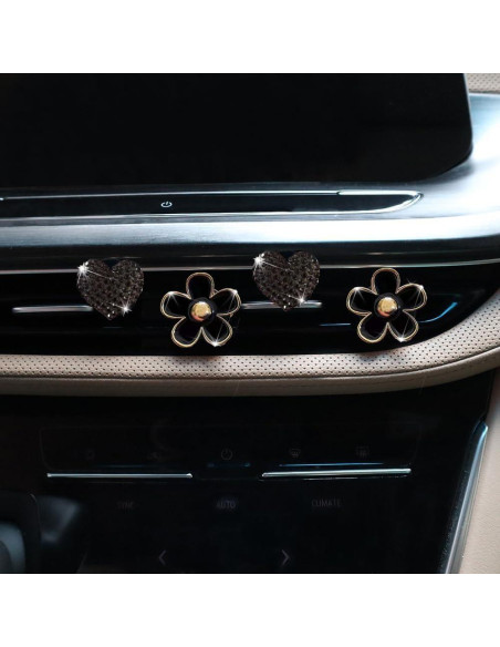 4 Clips de Ventilación de Aire EGBANG con Almohadillas Fragantes