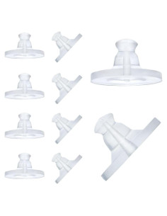 Resortes de Aretes de Silicona Transparente Chunney 150 Pcs