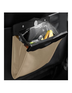 Bolsa de Basura Colgante para Auto Gasedin Beige Plegable