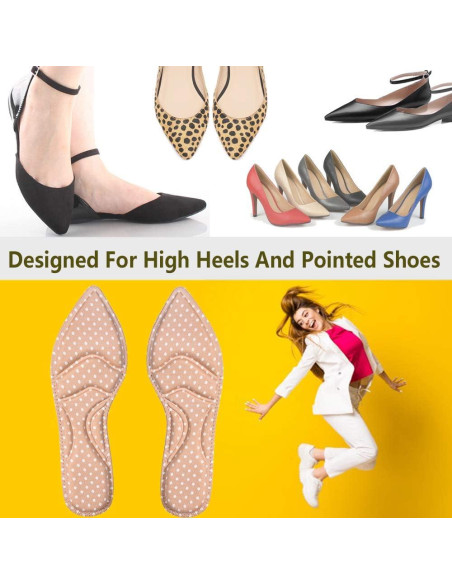 Plantillas de espuma Pnrskter para tacones altos - 2 pares beige Plantillas de espuma Pnrskter para tacones altos - 2 pares beige