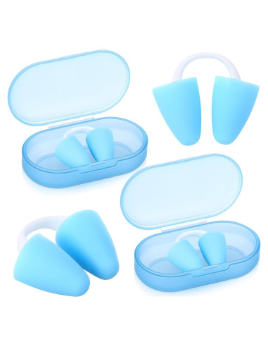 2 Tapones Nasales de Silicona Relaxweex para Nadar Adultos