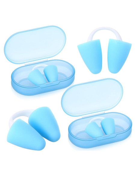 2 Tapones Nasales de Silicona Relaxweex para Nadar Adultos
