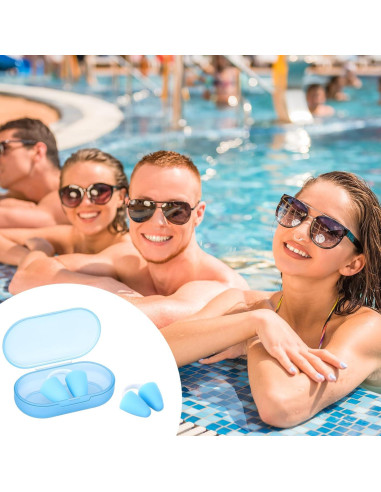 2 Tapones Nasales de Silicona Relaxweex para Nadar Adultos