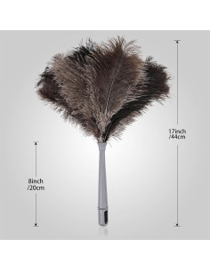 Plumero de Plumas de Avestruz MAOFENG 45 cm Ecológico 2