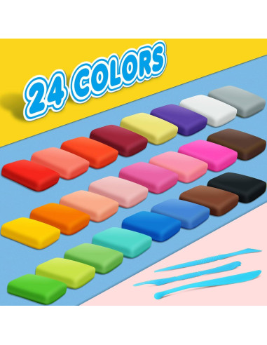 Arcilla Secada al Aire ESSENSON Magic Clay 24 Colores