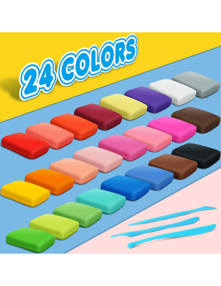 Arcilla Secada al Aire ESSENSON Magic Clay 24 Colores