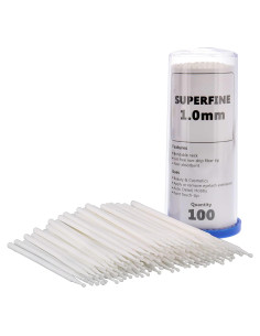 Pinceles de Retoque TCP Global 100 Unidades 1.0 mm Blanco