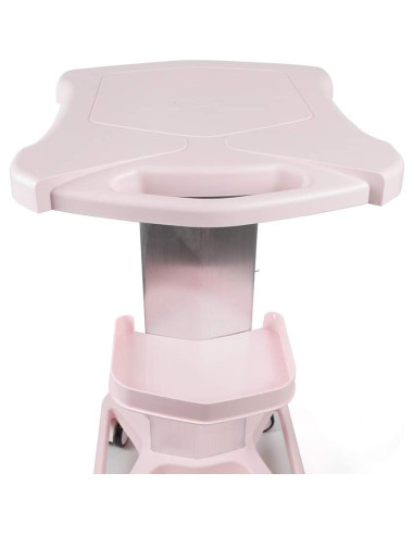 Carro de salón de belleza LOYALHEARTDY Rosa 46x38x73cm