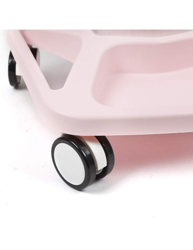 Carro de salón de belleza LOYALHEARTDY Rosa 46x38x73cm