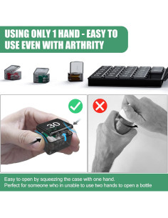 Organizador de Pastillas Mensual DOHIMGIO - 30 Compartimentos 2