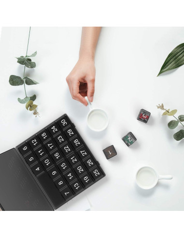 Organizador de Pastillas Mensual DOHIMGIO - 30 Compartimentos