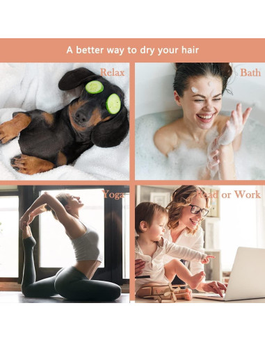 Toalla de Microfibra para Cabello Gato Genérica 3 Paquetes