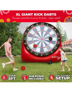 Dardos Gigantes Inflables SWOOC XL 2.4m - 15 Juegos Incluidos 2