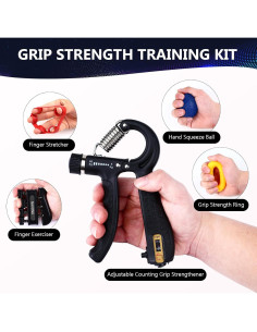 Kit de Entrenamiento de Fuerza de Agarre Navona 13 Piezas 2