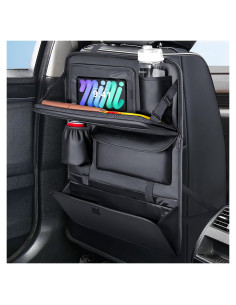 Organizador de Asiento Trasero Coverado de Cuero Nappa - 1 Paquete