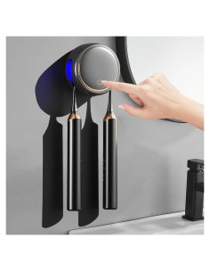 Soporte de Cepillo de Dientes Wekity Gris con Secado Rápido