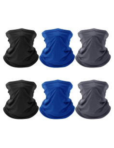 Paquete de 6 Gaiters para el Cuello UV 30+ Unisex Moda