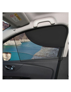 Sombrillas para Ventanas de Coche MUQIDA Doble Capa 2PCS