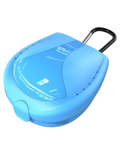 Estuche para Protector Bucal Deportivo BVN Azul 9.6x7.9cm