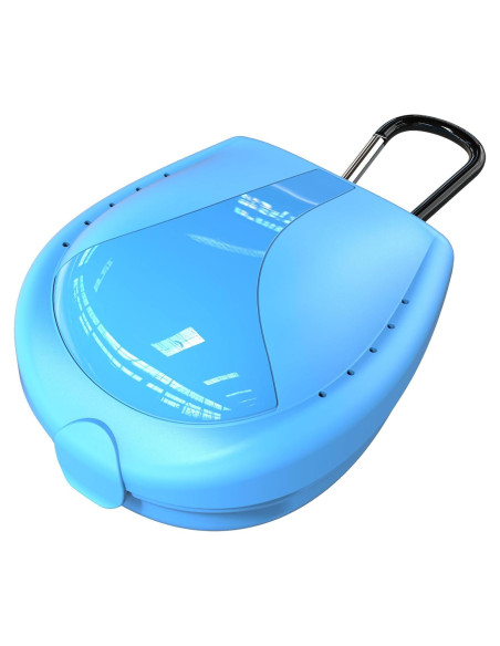 Estuche para Protector Bucal Deportivo BVN Azul 9.6x7.9cm Estuche para Protector Bucal Deportivo BVN Azul 9.6x7.9cm