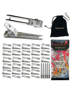 55 Clips de Pelo Metálicos TSEROFAY para Rizado y Estilo