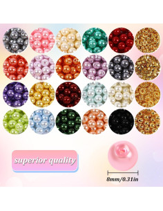 Kit de Fabricación de Pulseras RACIOCK - 750 Perlas 8mm 2