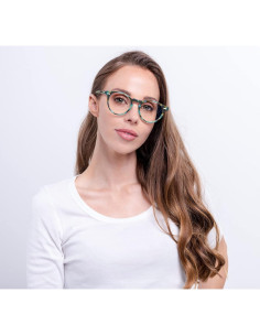 Gafas de Luz Azul CARFIA Redondas Acetato UV400 Mujeres 2