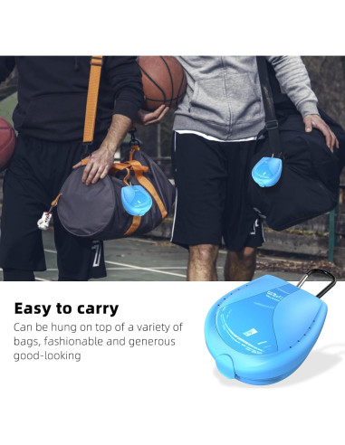 Estuche para Protector Bucal Deportivo BVN Azul 9.6x7.9cm