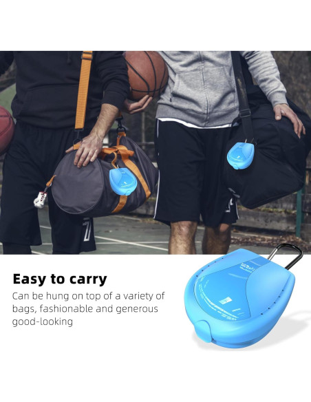 Estuche para Protector Bucal Deportivo BVN Azul 9.6x7.9cm Estuche para Protector Bucal Deportivo BVN Azul 9.6x7.9cm