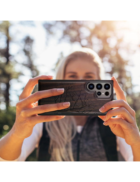 Funda de Madera Carveit para Galaxy S24 Ultra - TPU Suave Funda de Madera Carveit para Galaxy S24 Ultra - TPU Suave