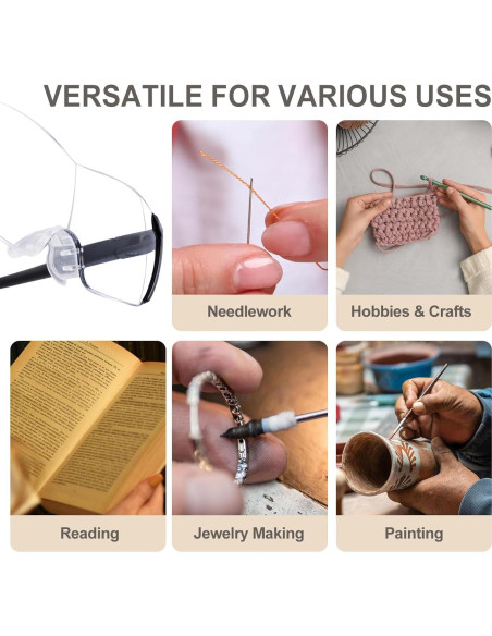 Gafas de Aumento 1.6X OuShiun para Lectura y Manualidades Gafas de Aumento 1.6X OuShiun para Lectura y Manualidades