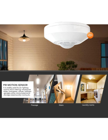 Sensor de Movimiento Techo RAYZEEK RZ036 360 110V-265V
