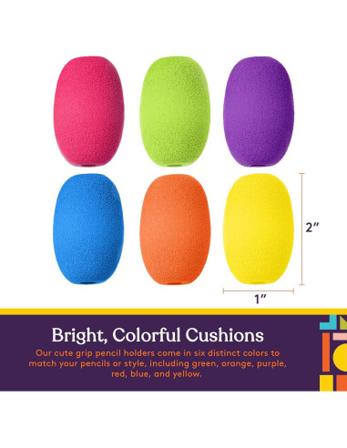 Agarraderas Ergonómicas para Lápiz Suministros Especiales 6 Piezas