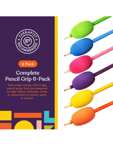 Agarraderas Ergonómicas para Lápiz Suministros Especiales 6 Piezas