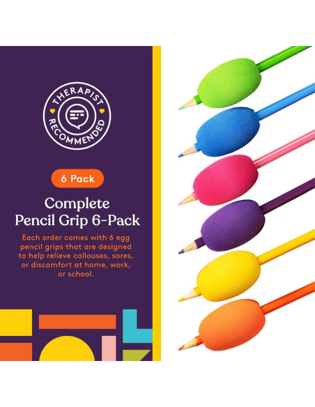 Agarraderas Ergonómicas para Lápiz Suministros Especiales 6 Piezas