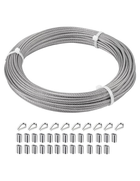 Cable de Acero Inoxidable 3mm x 30m SIDAZON para Jardín
