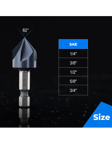 Broca Avellanadora de Cobalto Toolant Pro 12.7 mm Hexagonal
