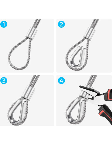 Cable de Acero Inoxidable 3mm x 30m SIDAZON para Jardín